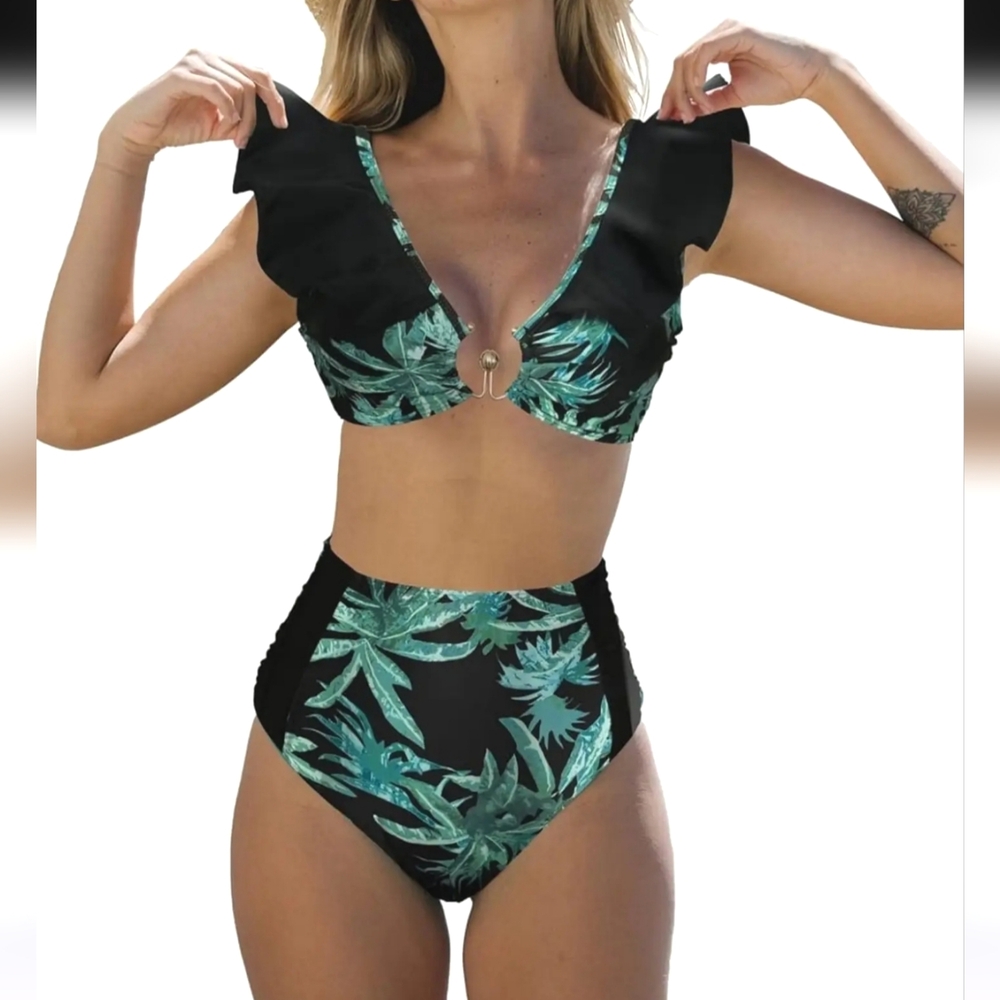 *NEW* SPORLIKE 2 PIECE SWIM SUIT XLARGE BLUE/BLACK EXCELLENT NEW CONDITION